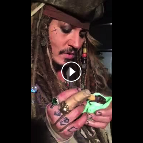 Johnny Depp Baby Bat Video